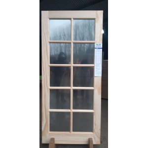 Puerta 10 Vidrios Pino Radiata