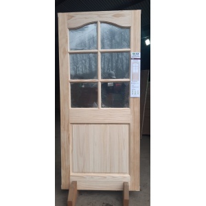 Puerta 6 Vidrios Pino Radiata